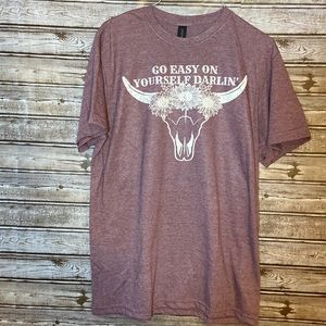 Go Easy On Yourself Darlin’ screen print t-shirt